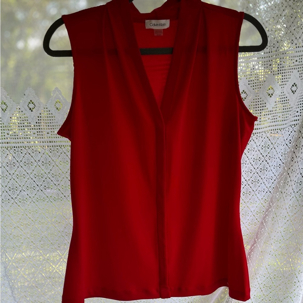 Women’s Calvin Kline red summer top - Picture 1 of 8